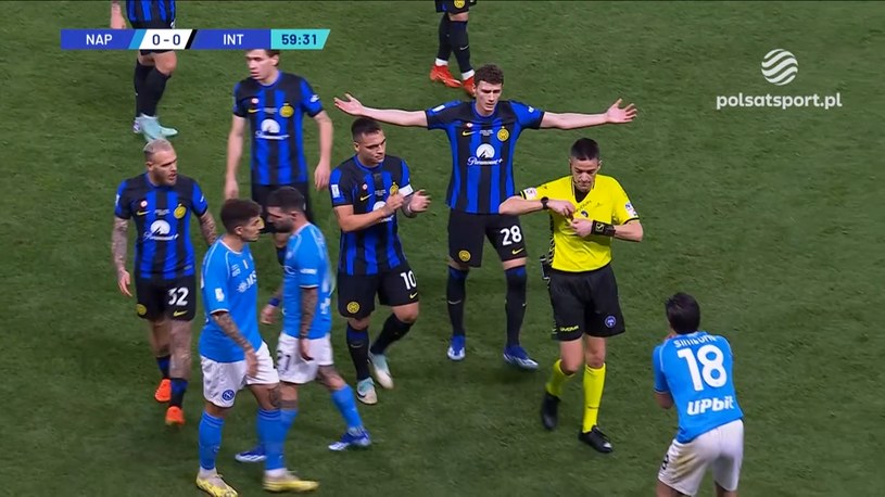 Superpuchar Włoch: Napoli - Inter Mediolan 0-1. SKRÓT. WIDEO