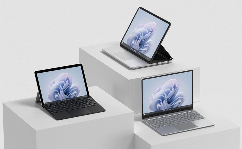 Surface Laptop 2, Surface Laptop Go 3 i Surface Laptop Go 4 dla biznesu /Microsoft /materiały prasowe