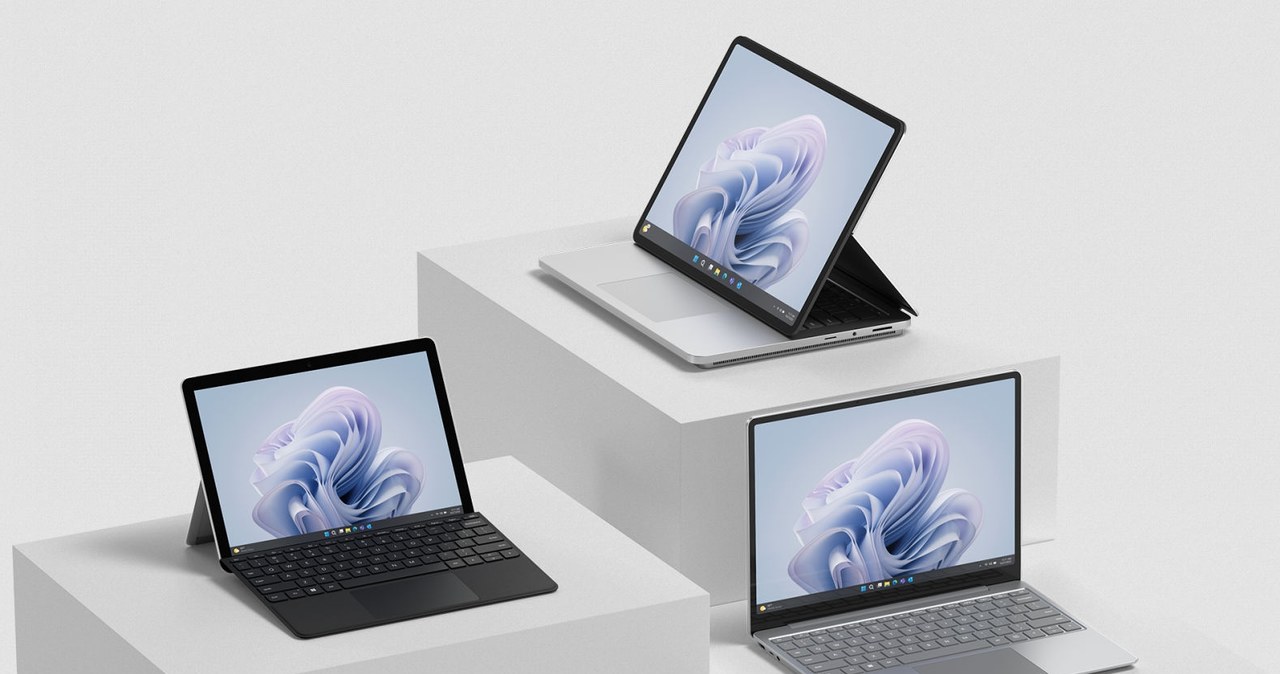 Surface Laptop 2, Surface Laptop Go 3 i Surface Laptop Go 4 dla biznesu /Microsoft /materiały prasowe