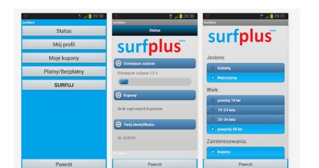 surfplus można pobrać z Google Play - oferta dotyczy tylko smartfonów z systemem Android /materiały prasowe