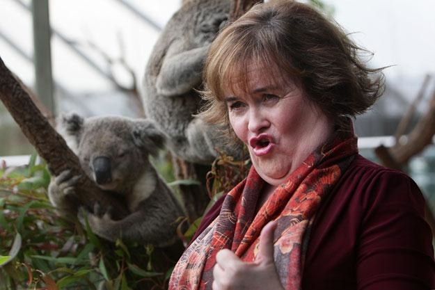 Susan Boyle nie panuje nad emocjami fot. Lisa Maree Williams /Getty Images/Flash Press Media