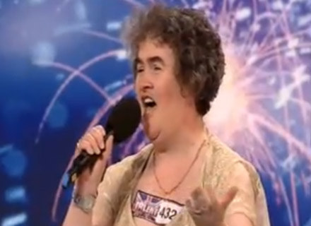 Susan Boyle podczas swojego występu /