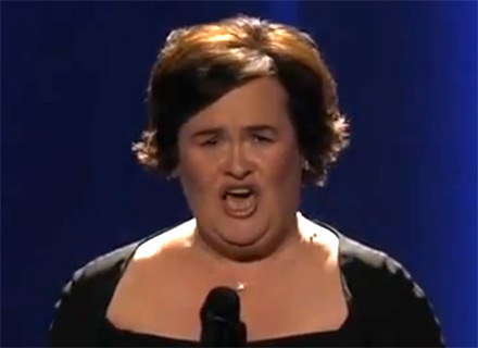 Susan Boyle w finale amerykańskiego "Mam talent" /