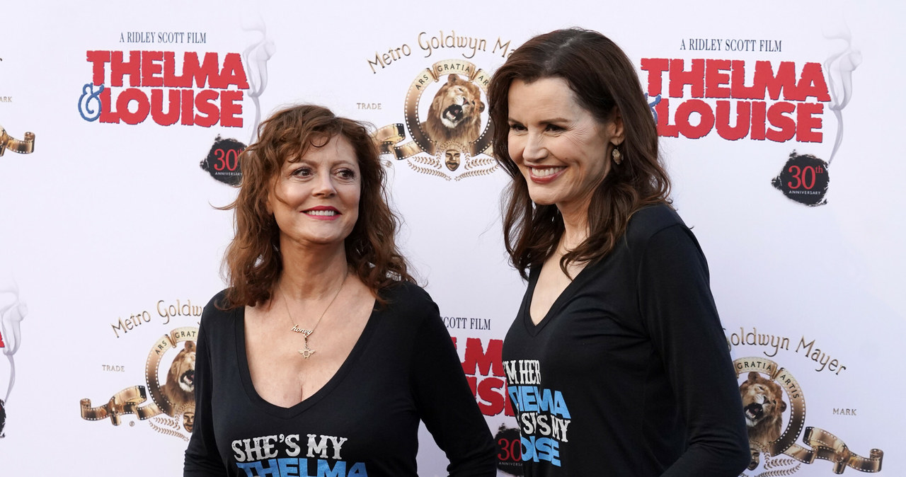 Susan Sarandon i Geena Davis. 30. rocznica premiery filmu "Thelma i Louise" /Invision/Invision/East News /East News