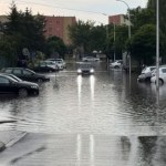 Suwałki zalane. Woda wlewała się przez dach