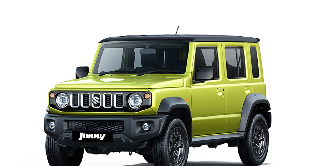 Suzuki Jimny w wersji pięciodrzwiowej dostało nie tylko nową parę drzwi, ale również parę niewielkich okienek /materiały prasowe