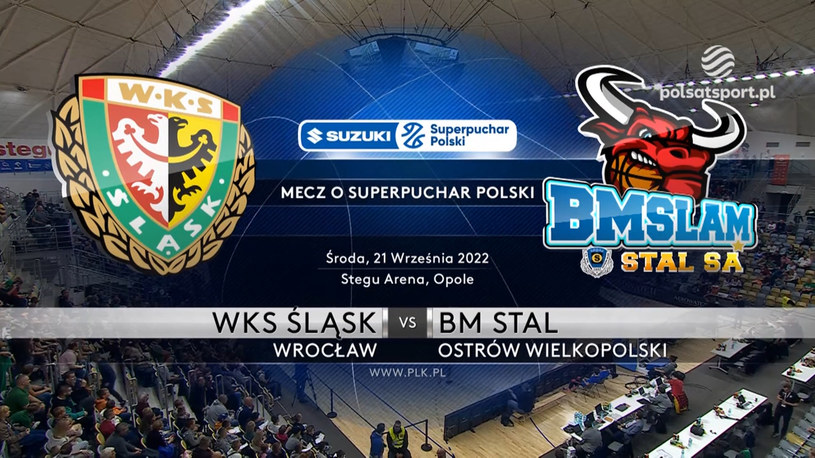 Suzuki Superpuchar Polski. WKS Śląsk Wrocław - BM Stal Ostrów Wielkopolski. Skrót meczu. WIDEO (Polsat Sport)