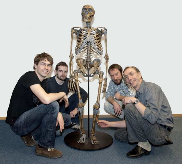 Svante Pääbo , Ed Green, Adrian Briggs i Johannes Krause zajmowali się badaniami DNA neandertalczyka &nbsp; /Fot. Max-Planck-Institute EVA