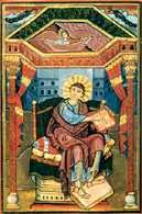 Św. Mateusz ze Złotej Ewangelii Harleya, ok. 800 /Encyklopedia Internautica