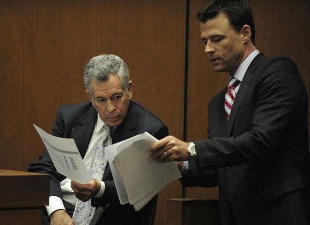 Świadek Robert Waldman i prokurator David Walgren fot. Pool /Getty Images/Flash Press Media