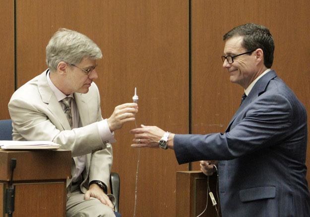 Świadek Steven Shafer i obrońca Ed Chernoff  fot. Pool /Getty Images/Flash Press Media