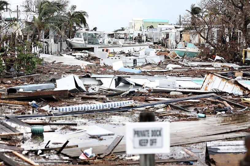 Świat po huraganie Irma /AFP