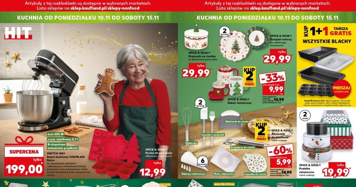 Świąteczna kuchnia w Kauflandzie – robot kuchenny, foremki i kubki Spice & Soul w supercenach /Kaufland /INTERIA.PL