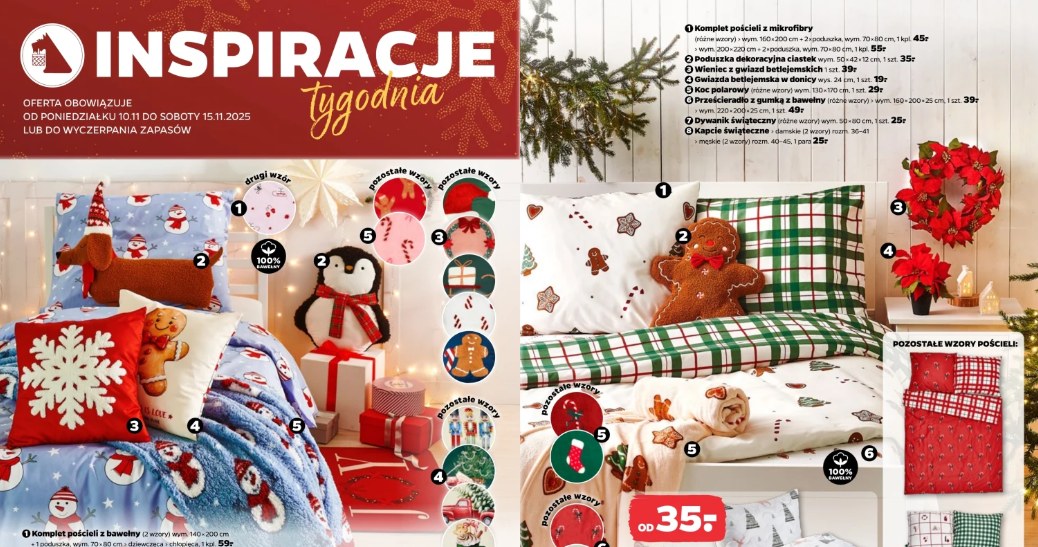 Świąteczna pościel i dekoracje z aktualnej gazetki Netto – tylko do 15 listopada /Netto /INTERIA.PL