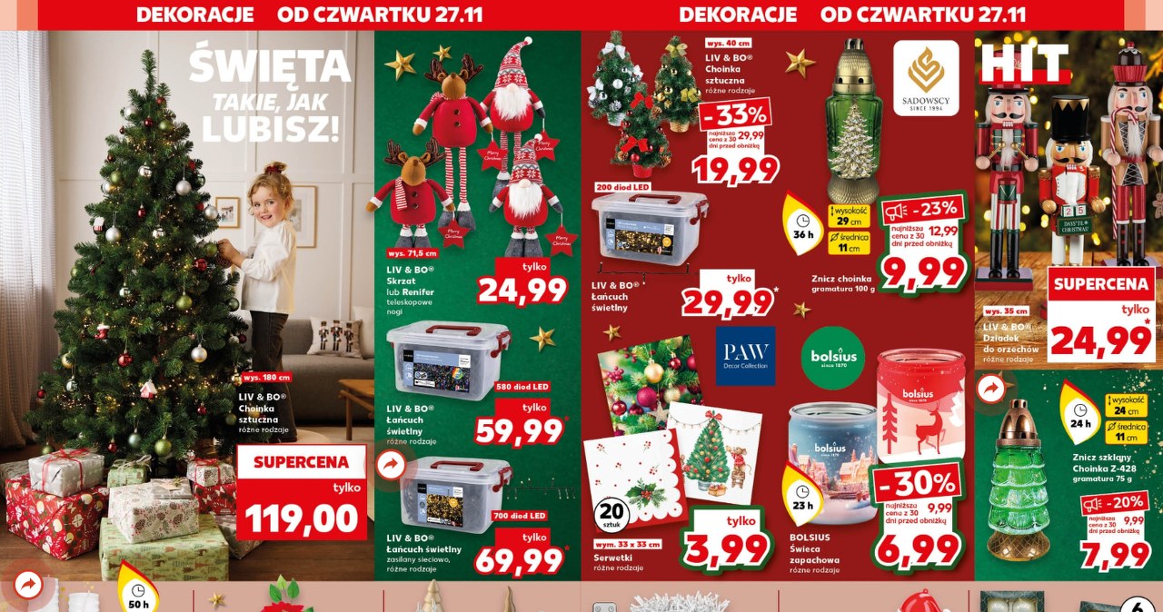 Świąteczne dekoracje w Kauflandzie już od 2,49 zł! /Kaufland /INTERIA.PL