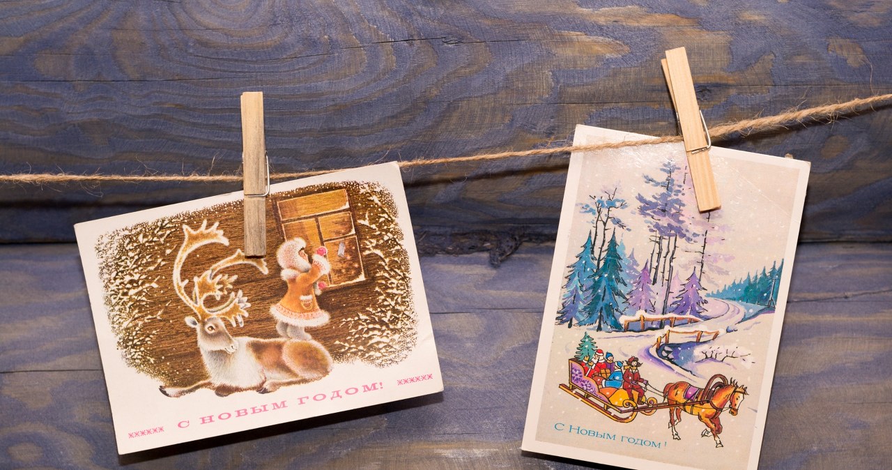 Świąteczne kartki z PRL-u są sprzedawane za blisko 1000 złotych /Pixel