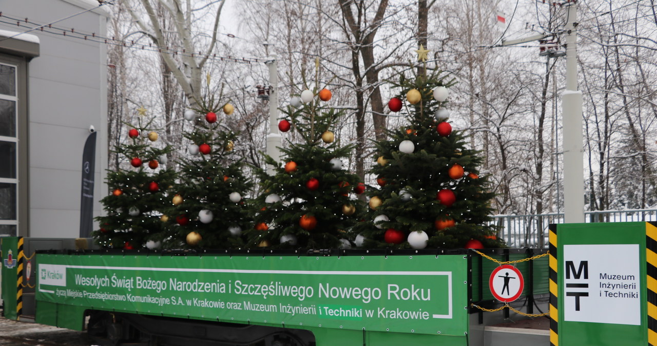 Świąteczny tramwaj od MPK Kraków