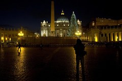 Światełka na choince w Watykanie