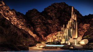 Święcące bloki skalne? Nie, to nowy hotel w Arabii Saudyjskiej