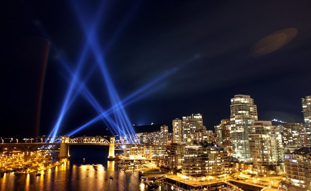 Świetlne show w Vancouver
