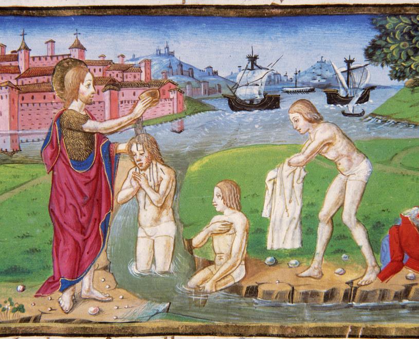 Święty Hieronim twierdził, że ci, których obmył chrzest, nie potrzebują się myć  (Ilustracja: Codex of Predis -1476 r.) /Getty Images