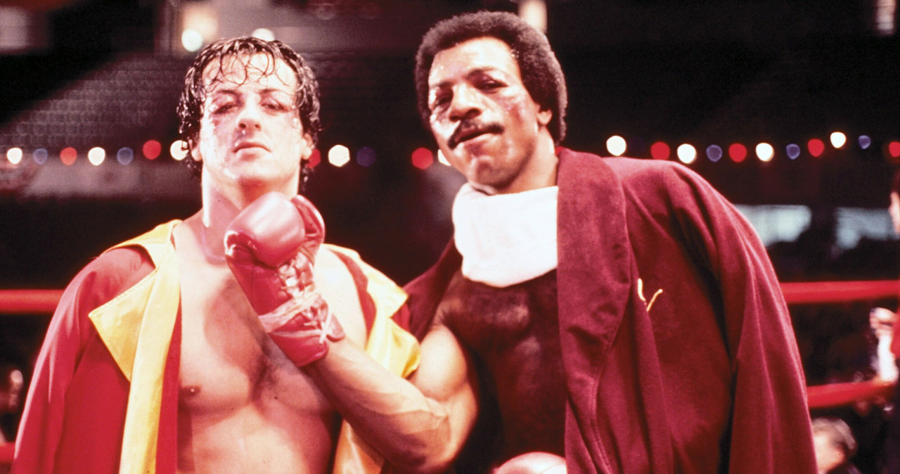 Sylvester Stallone i Carl Weathers w filmie "Rocky" /UNITED ARTISTS  /East News