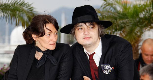 Sylvie Verheyde i Pete Doherty podczas festiwalu w Cannes fot. Andreas Rentz /Getty Images/Flash Press Media