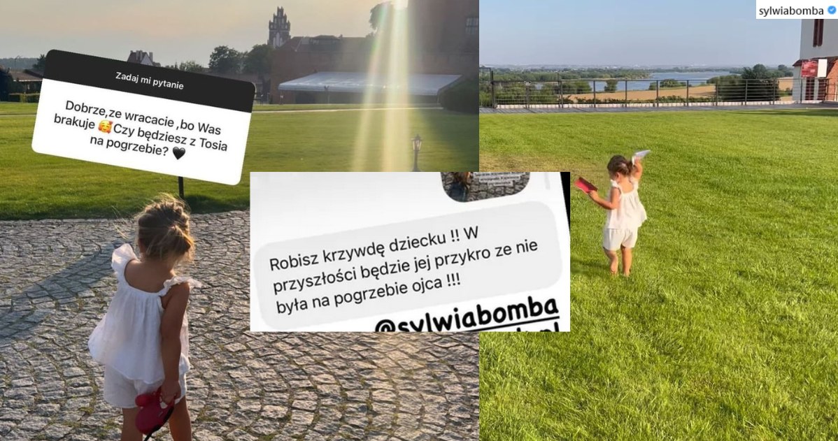 Sylwia Bomba krytykowana ze niepowiedzenie córce o śmierci ojca / iG @sylwiabomba/ /Instagram