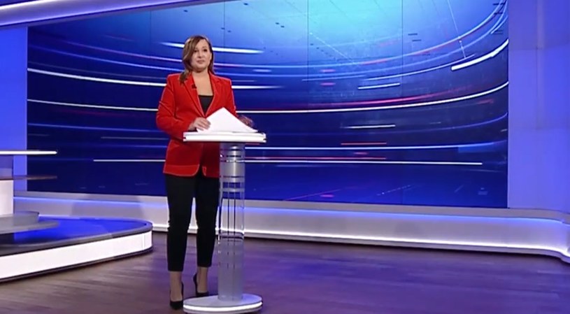 Sylwia Szczęsna - nowa prowadząca "Wiadomości" w TVP /Screen TVP / Widomości TVP /materiał zewnętrzny