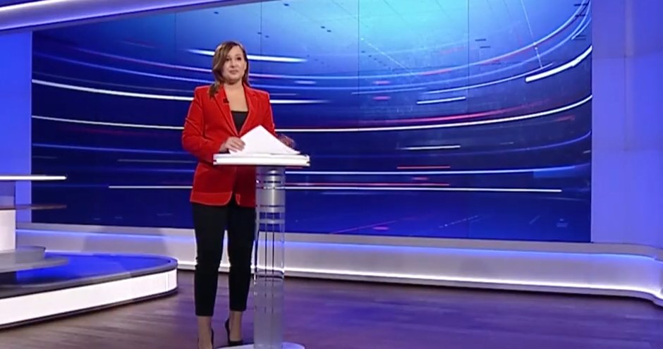 Sylwia Szczęsna - nowa prowadząca "Wiadomości" w TVP /Screen TVP / Widomości TVP /materiał zewnętrzny