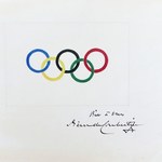 Symbol olimpizmu na sprzedaż. Rysunek Pierre'a de Coubertina trafi na aukcję