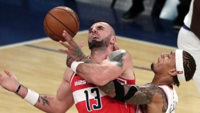 Symboliczny gest Marcina Gortata. "Mam nadzieję, że patrzy na mnie z góry"