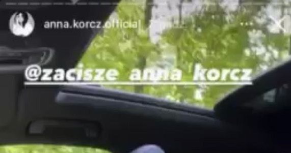 Syn Anny Korcz za kierownicą auta/ screen z Instagrama aktorki /Instagram /materiały prasowe