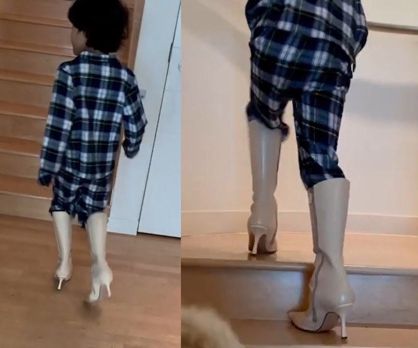 Syn Halle Berry w butach na obcasach /Instagram