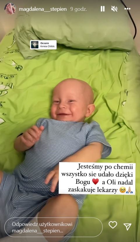 Syn Magdaleny Stępień, Oliwier /www.instagram.com/magdalena___stepien /Instagram