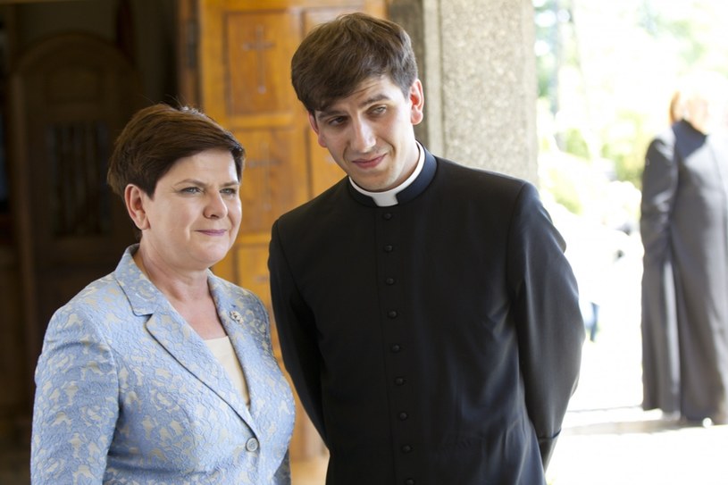 Syn premier ksiądz Tymoteusz Szydło z matką /Łukasz Gagulski /East News
