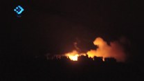 Syria. Nocne bombardowanie prowincji Aleppo.