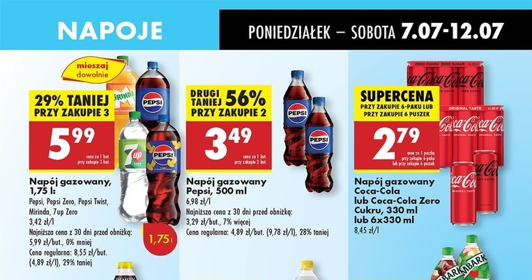 Syropy do saturatorów za 12,99 zł! Biedronka zaskakuje wakacyjną promocją /Biedronka /INTERIA.PL