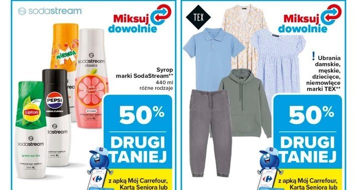 Syropy Soda Stream i nie tylko 50% taniej w Carrefourze! /Carrefour Polska /INTERIA.PL