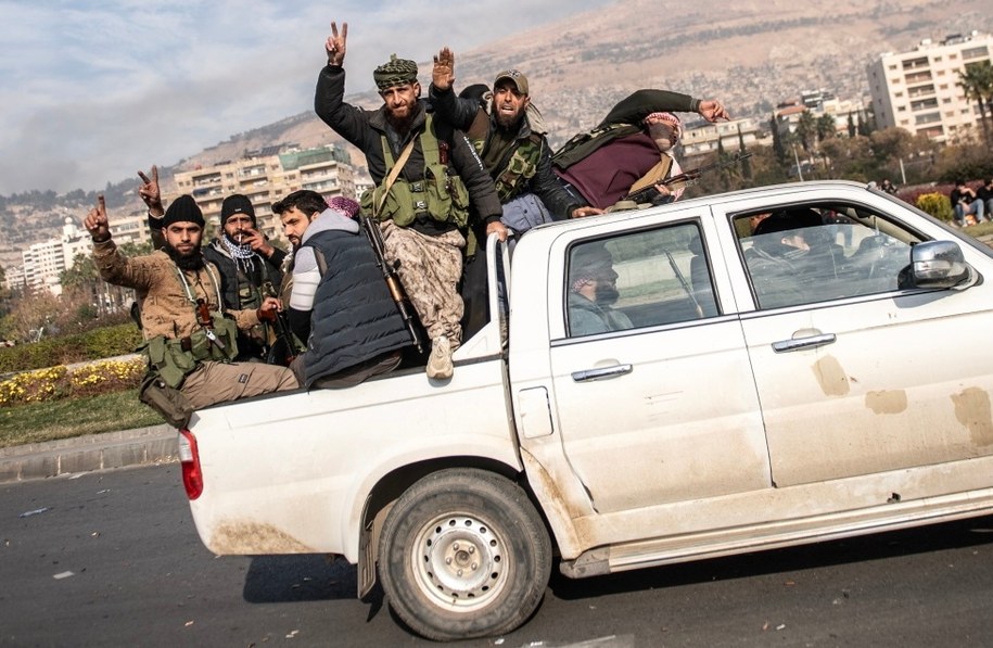 Syryjscy rebelianci w Damaszku /Hasan Belal /PAP/EPA