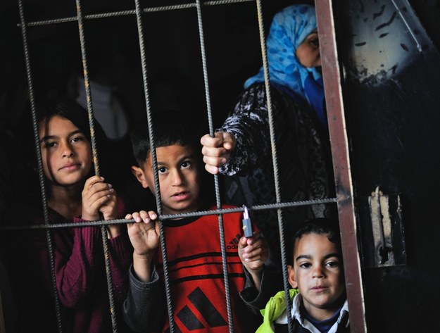Syryjscy uchodźcy w obozie przejściowym w stolicy Bułgarii, Sofii / 	VASSIL DONEV    /PAP/EPA