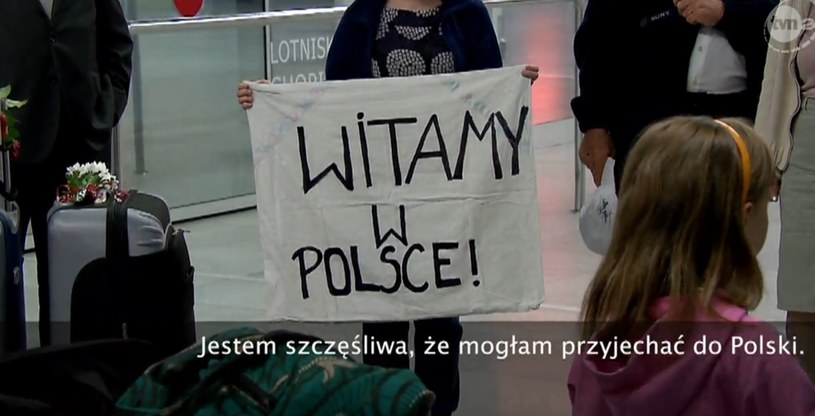 Syryjskie rodziny są już w Polsce /TVN24/x-news