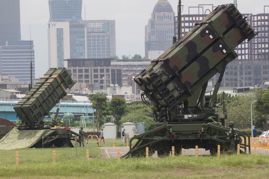 System obrony powietrznej Patriot rozmieszczany - w ramach ćwiczeń wojskowych - w parku Han Kuang w Tajpej na Tajwanie /Shutterstock