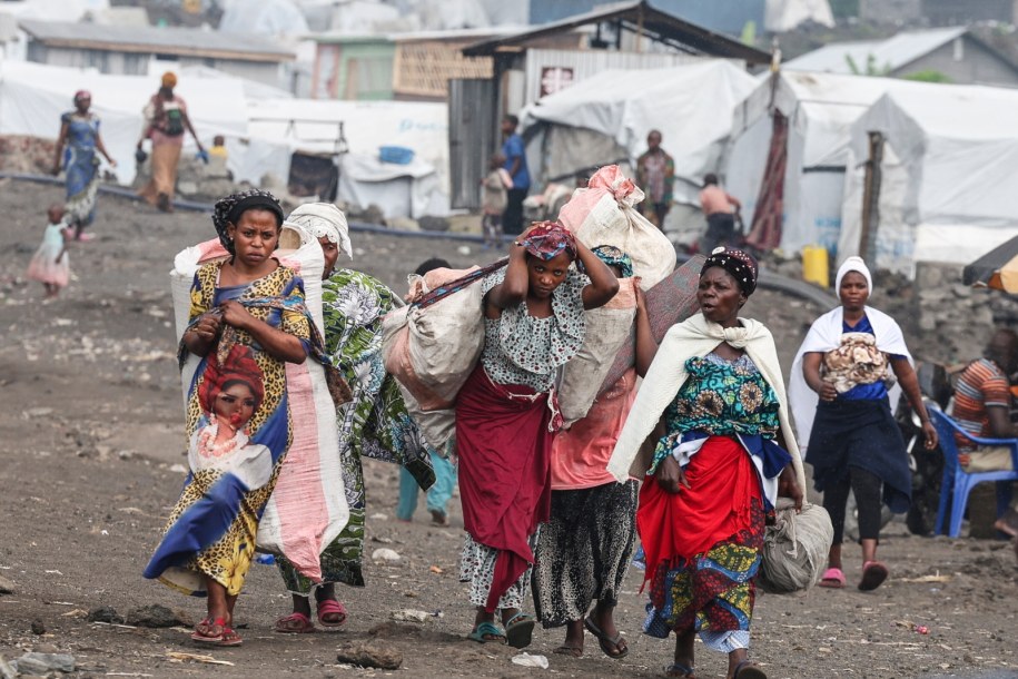 Sytuacja humanitarna w Gomie jest tragiczna /EPA/Stringer /PAP/EPA