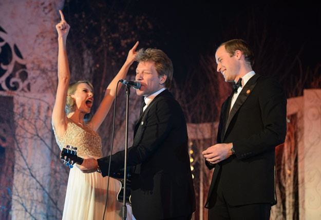 Szalejąca Taylor Swift, Jon Bon Jovi i książę William - fot. Rex Features /East News