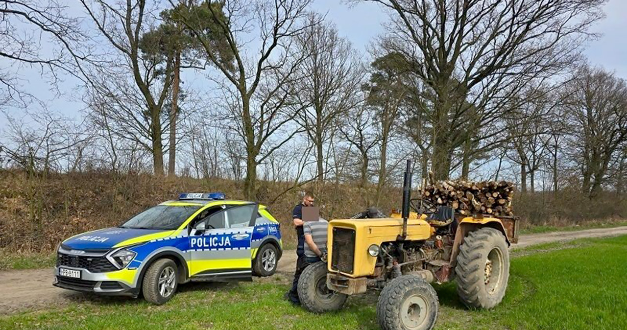 „Szaleńcza” ucieczka traktorzysty nietrwała zbyt długo. /Policja