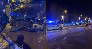 Szaleńczy pościg na Podkarpaciu. Kierowca taranował radiowozy i uciekał przez 30 kilometrów  