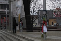 Szalikowy protest w Olsztynie