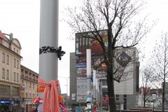 Szalikowy protest w Olsztynie