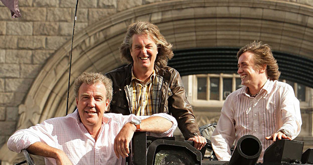 Szalona ekipa "Top Gear" (od lewej): Jeremy Clarkson, James May i Richard Hammond /AFP